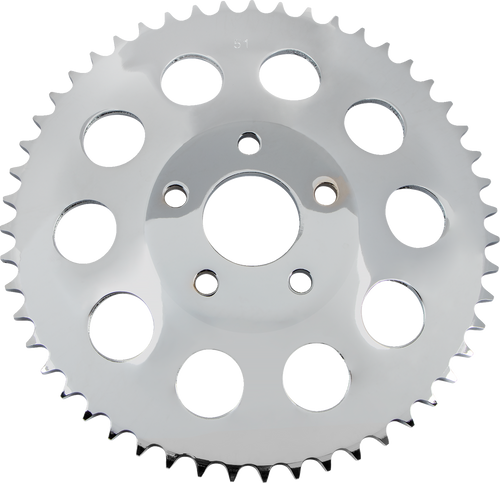 Rear Sprocket - Chrome - 51 Tooth - Lutzka's Garage
