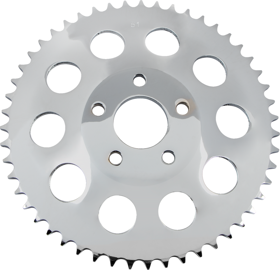 Rear Sprocket - Chrome - 51 Tooth - Lutzka's Garage