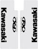 Fork Shield Decal - Upper - Kawasaki - Black - Lutzka's Garage