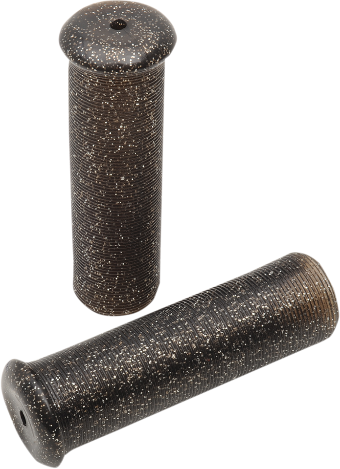 Grips - Retro - Metal - 7/8" - Black - Lutzka's Garage