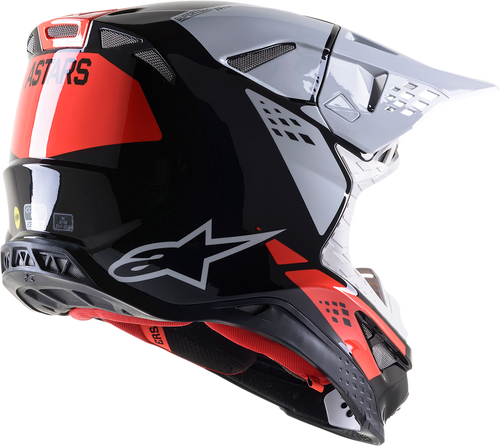 Supertech M8 Helmet - Factory - Black/White/Red - Small - Lutzka's Garage