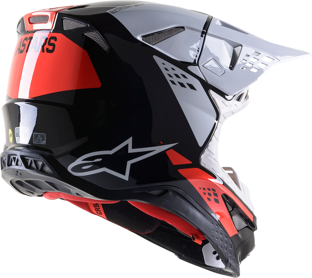 Supertech M8 Helmet - Factory - Black/White/Red - Small - Lutzka's Garage