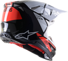 Supertech M8 Helmet - Factory - Black/White/Red - Small - Lutzka's Garage