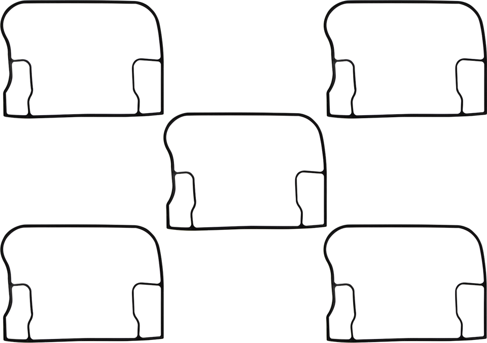 Rubber Upper Rocker Cover Gasket - Big Twin