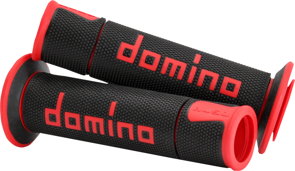Grips - Domino - A450 - Black/Red - Lutzka's Garage