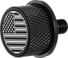 Seat Mounting Knob - Black - Black/White American Flag - Contrast Cut - Lutzka's Garage