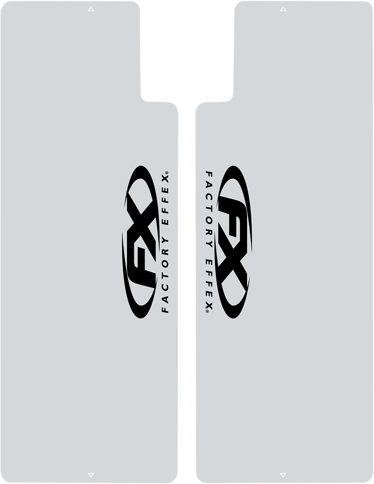 Fork Shield Decal - Upper - FX - Black - Lutzka's Garage