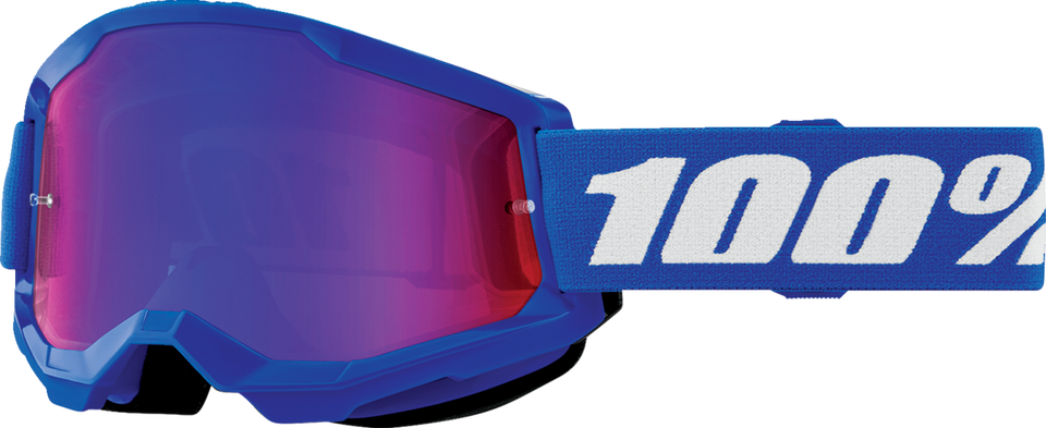 Strata 2 Junior Goggle - Blue - Red/Blue Mirror - Lutzka's Garage