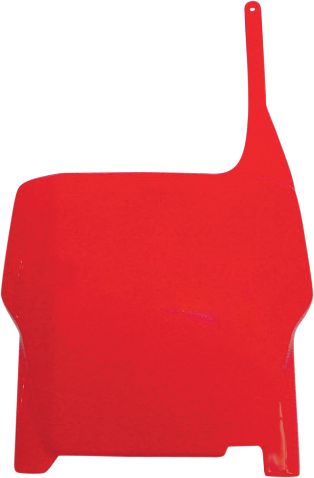 Front Number Plate - Red - Lutzka's Garage