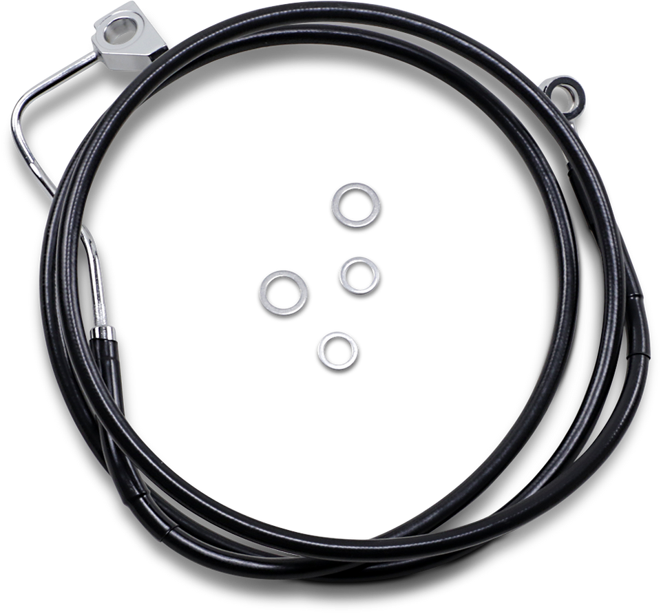 Brake Line - Front - Black - +2" with ABS - Lutzka's Garage