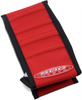 Pleated Seat Cover - Red Top/Black Sides