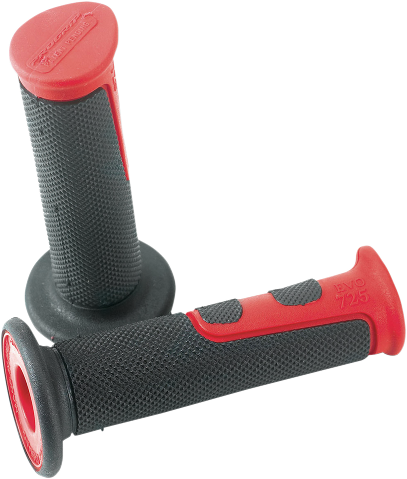 Grips - EVO - 725 - Open Ends - Red/Black - Lutzka's Garage