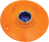 Turn Signal Lens - 86-13 FLT - Amber with Blue Dot