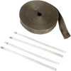 Lava Rock Exhaust Wrap Kit - Metallic - 1" x 50