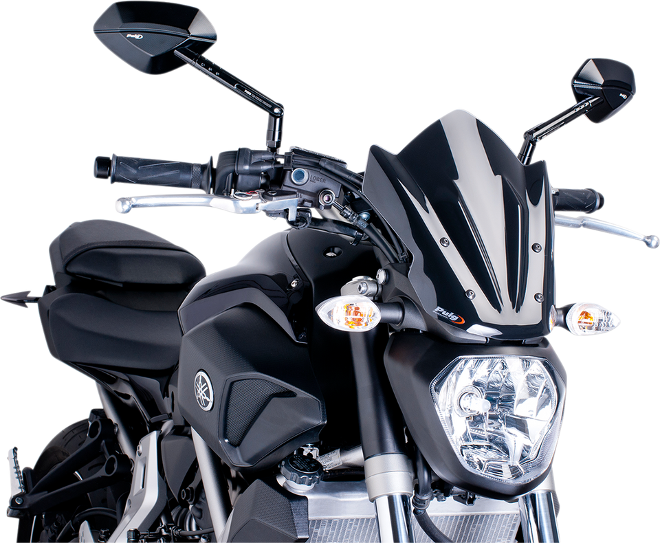 New Generation Windscreen - 11-5/8" - Black - MT07 - Lutzka's Garage