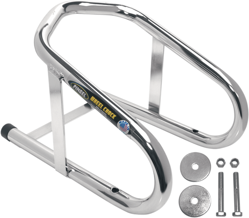 Wheel Chock - Permanent - Chrome - 6-1/2