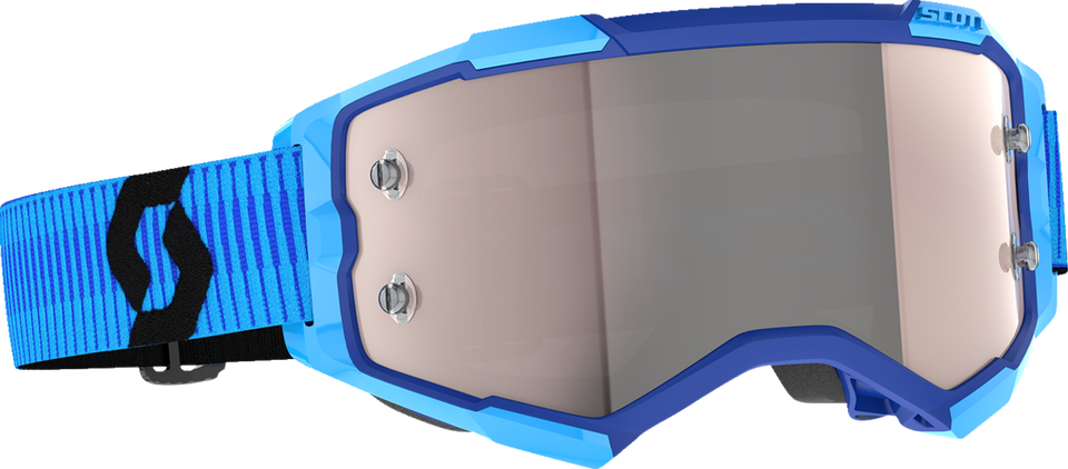 Fury Goggle - Blue/Black - Silver Chrome - Lutzka's Garage