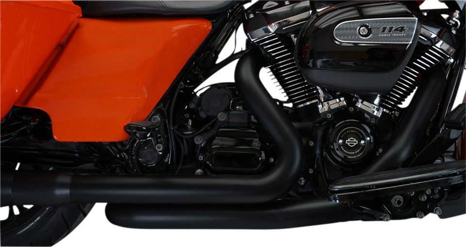 Aggressor 2-into-2 Crossover Headers - Black - M8 - Lutzka's Garage