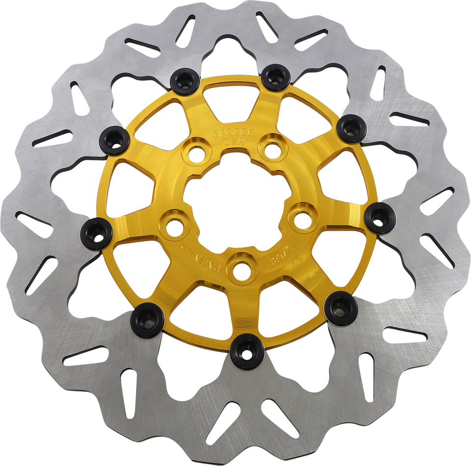 Rear Wave® Floating Rotor - Gold - Lutzka's Garage