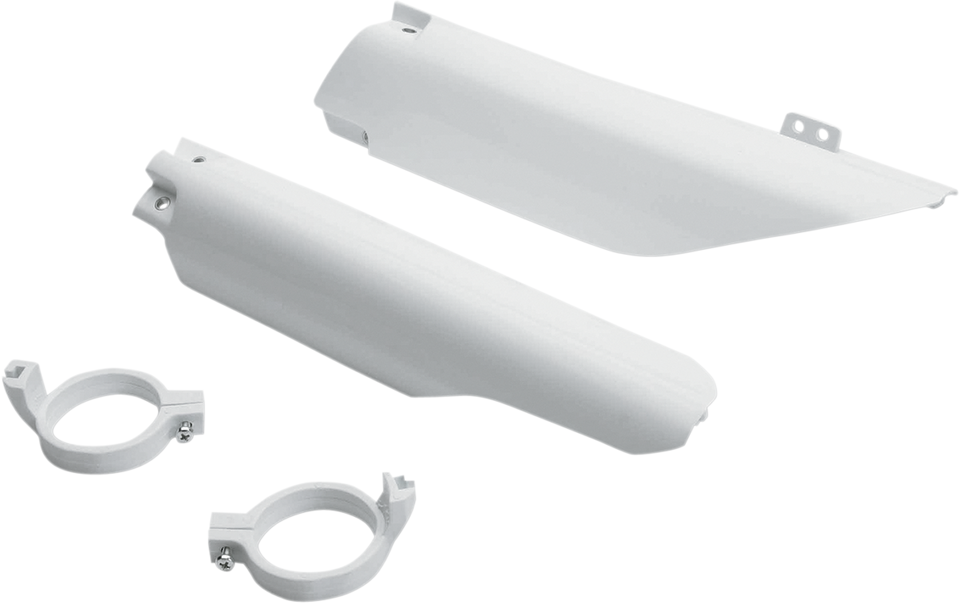 Fork Cover - White - SUZ - 04-05 - Lutzka's Garage