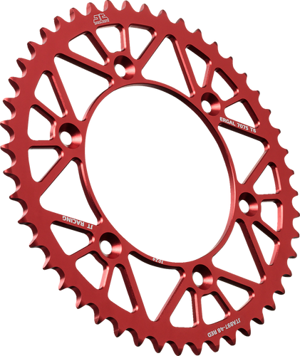 Rear Sprocket - Aluminum - 48 Tooth - Red - Gas Gas/Husqvarna/Husaberg/KTM - Lutzka's Garage