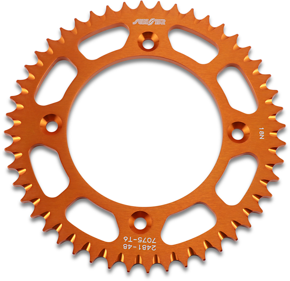 Rear Sprocket - 48 Tooth - Gas Gas/Husqvarna/KTM - Works/Orange - Lutzka's Garage