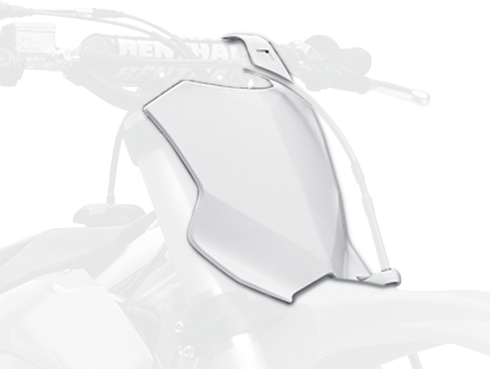 Number Plate - OEM White - KX 85/100