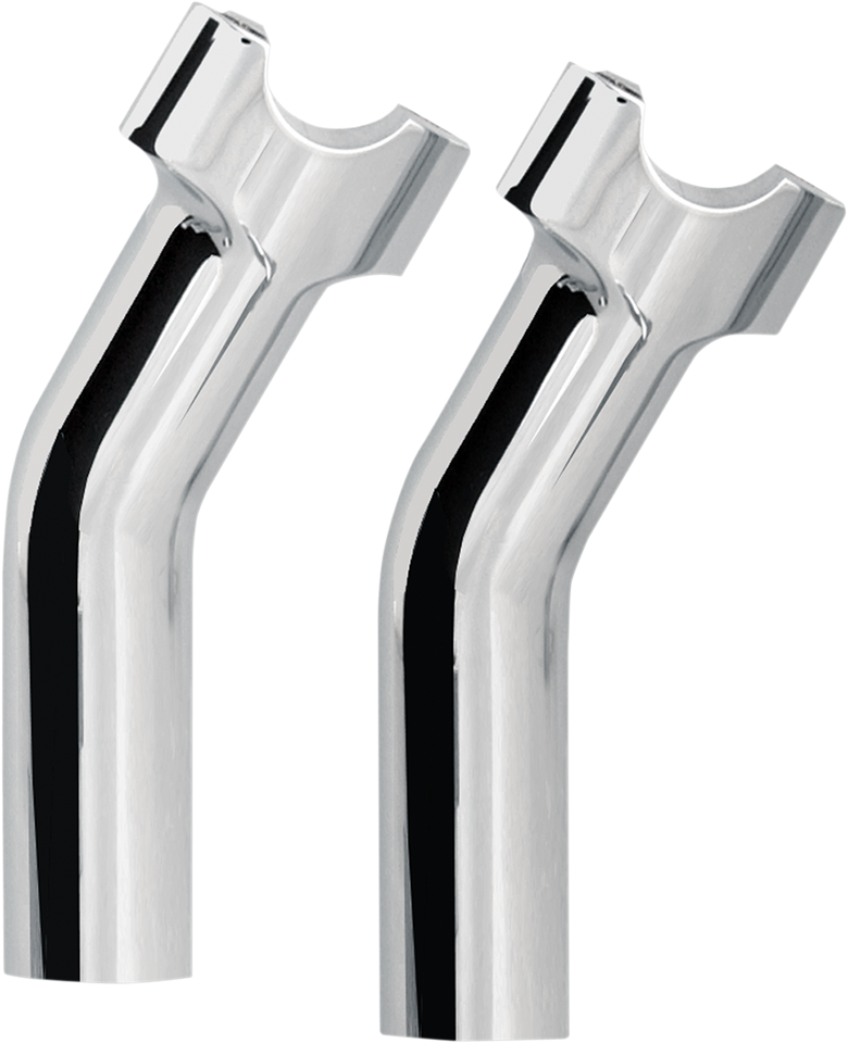 Risers - Pullback - 5-1/2" - Chrome - Lutzka's Garage