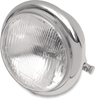 Side Mount H4 Headlight - 5-3/4" - Chrome - Lutzka's Garage