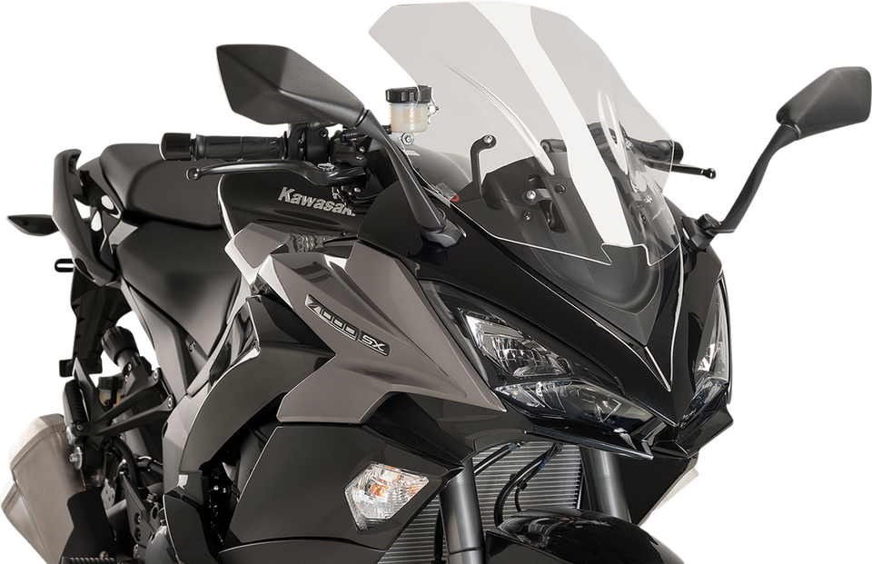 Race Windscreen - 18-1/2" - Clear - Kawasaki - Lutzka's Garage