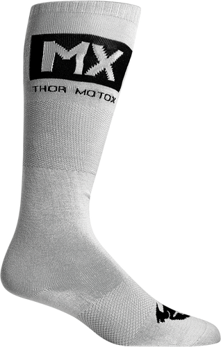 MX Cool Socks - Gray/Black - Size 6-9 - Lutzka's Garage