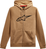 Ageless 2 Zip Hoodie - Sand/Black - Medium - Lutzka's Garage