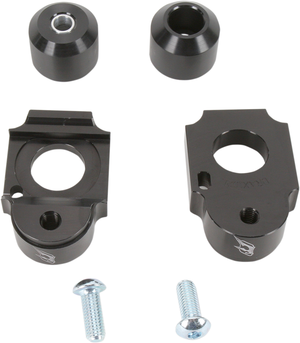 Axle Block Sliders - Suzuki - Black - Lutzka's Garage