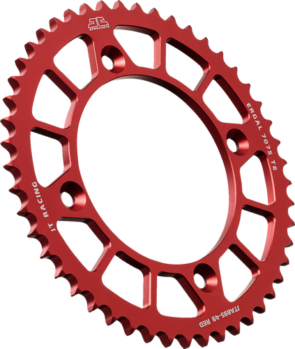 Rear Sprocket - Aluminum - 49 Tooth - Red - Gas Gas/Husqvarna/KTM - Lutzka's Garage