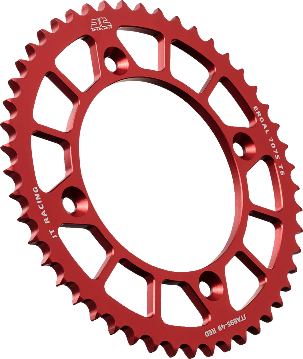 Rear Sprocket - Aluminum - 49 Tooth - Red - Gas Gas/Husqvarna/KTM - Lutzka's Garage