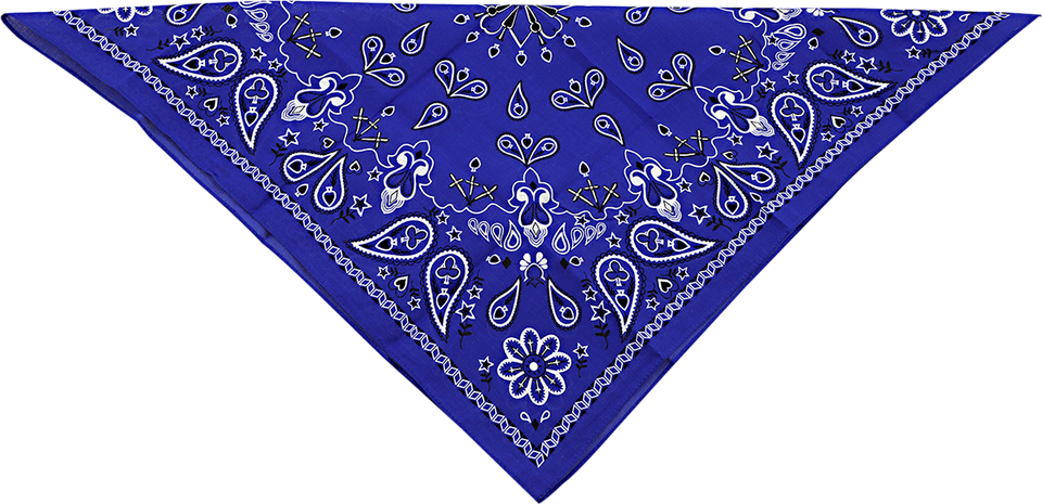 Cotton Bandana - Navy Paisley - Lutzka's Garage