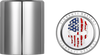 Docking Hardware Covers - Red/White/Blue American Flag Skull - Stainless Steel - Lutzka's Garage