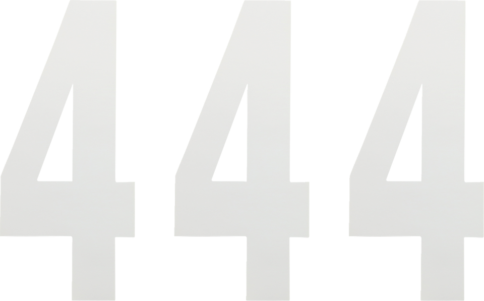 FX Number 4 - White - 8" - Lutzka's Garage