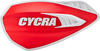 Handguards - Cyclone - Red/White - Lutzka's Garage