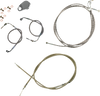 Handlebar Cable/Brake Line Kit - Quick Connect - Mini Ape Hanger Handlebars - Stainless Steel - Lutzka's Garage