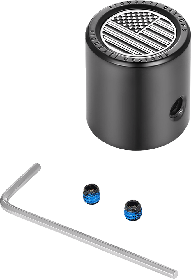 Heel-Toe Shifter Cover - American Flag - Black - Lutzka's Garage