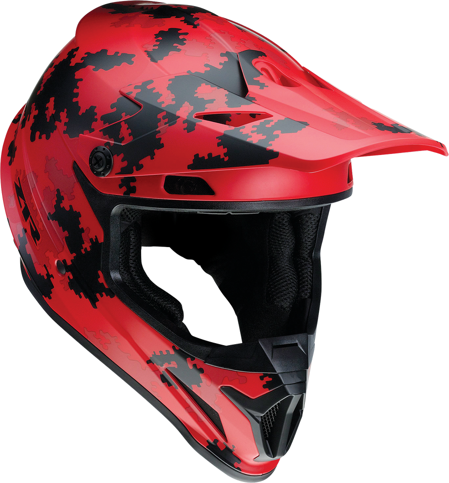 Rise Helmet - Digi Camo - Red - XS - Lutzka's Garage