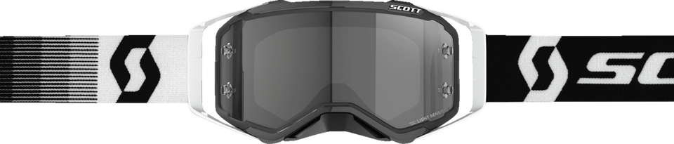 Prospect Sand Dust Goggle - Premium Black/White - Light Sensitive Gray