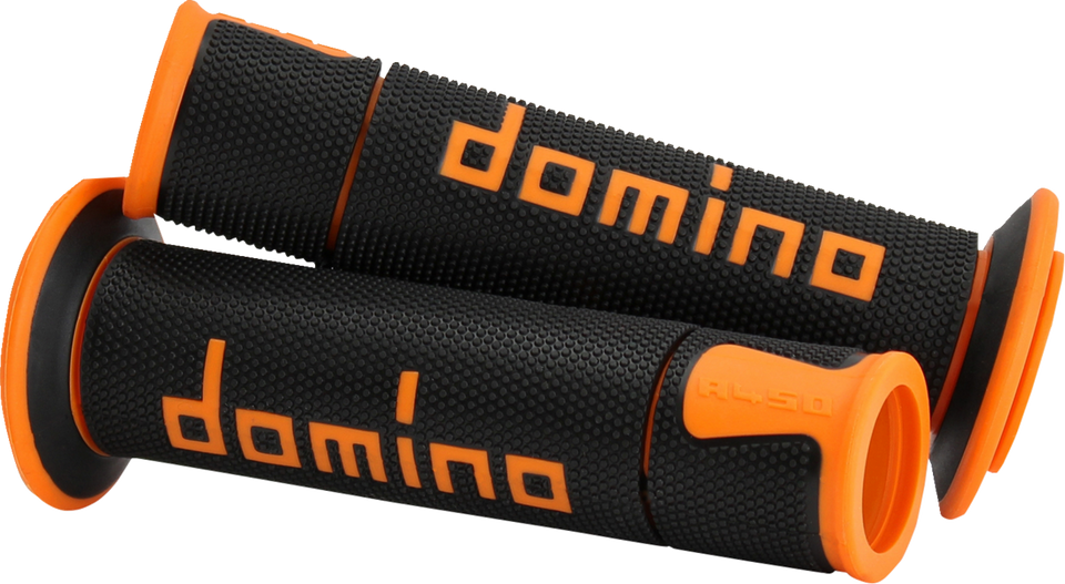 Grips - Domino - A450 - Orange/Black - Lutzka's Garage