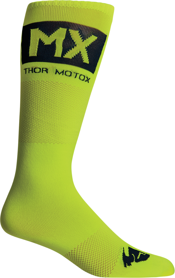 MX Cool Socks - Acid/MIdnight Black - Size 10-13 - Lutzka's Garage