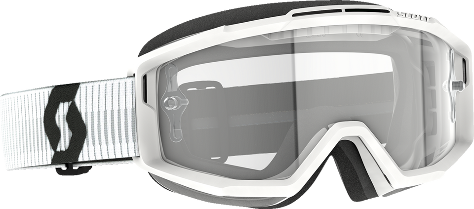 Split OTG Goggles - White - Clear Works - Lutzka's Garage