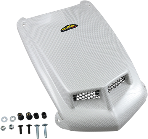 ATV Hood Cover - TRX450R - White-Carbon