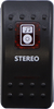 Rocker Switch - Stereo - Red - Lutzka's Garage