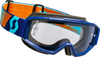 Split OTG Goggles - Royal Blue/Orange - Clear Works