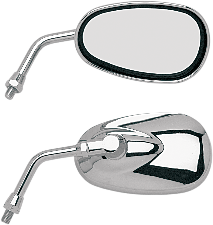 Mirror - Lil Cruiser - Side View - Oval - Chrome - Right - Lutzka's Garage